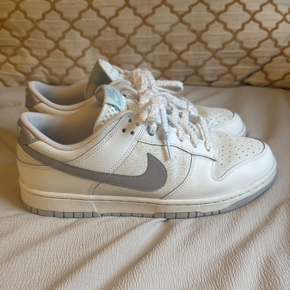 Nike Dunks with Gray Swoosh